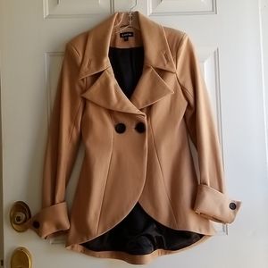 Babe high / low figure flattering coat, size Small